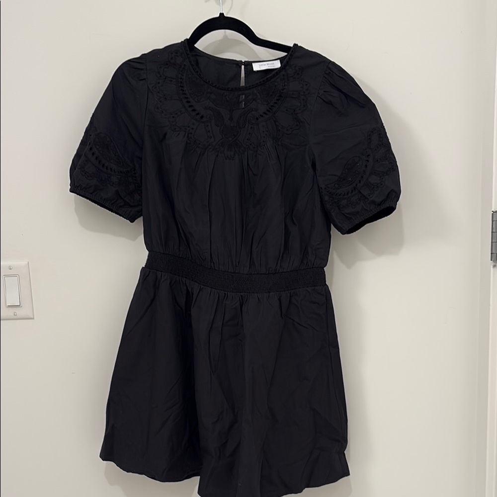 Aritzia Black Poplin Dress NWT
